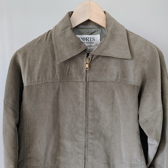 Ports International Set Corduroy Pants and Jacket Pantsuit Size Small Sage Green - Picture 11 of 16